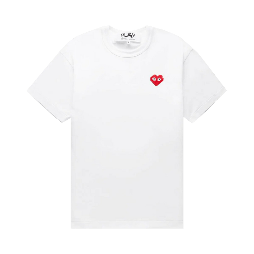 Comme des Garçons PLAY Invader Heart T-Shirt White