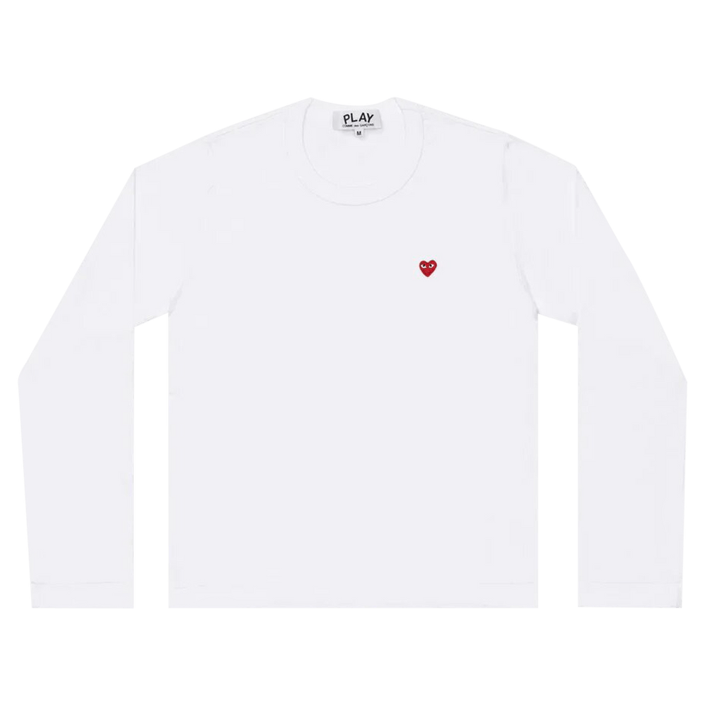 Comme des Garçons PLAY Small Heart Long-Sleeve T-Shirt White
