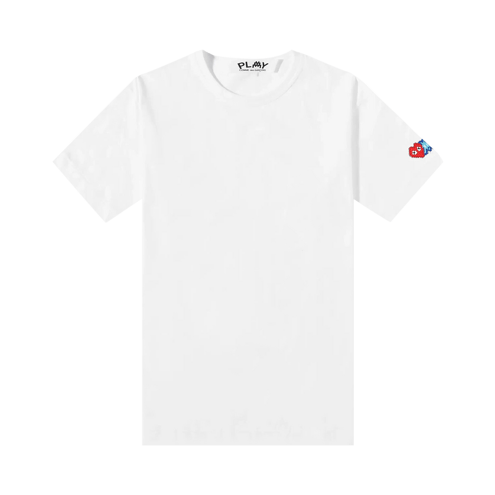 Comme des Garçons PLAY x Invader Logo Patch T-Shirt White