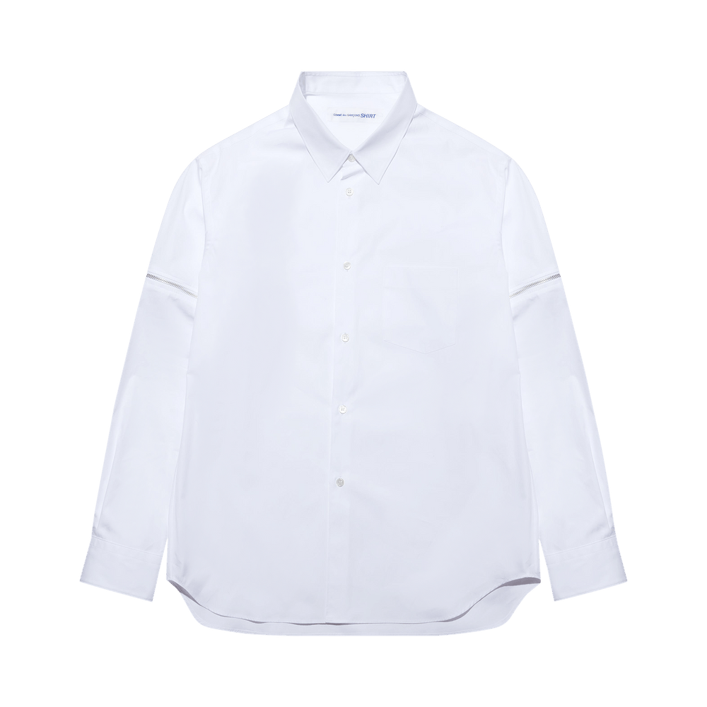 Comme des Garçons SHIRT Zip Off Sleeve Shirt White