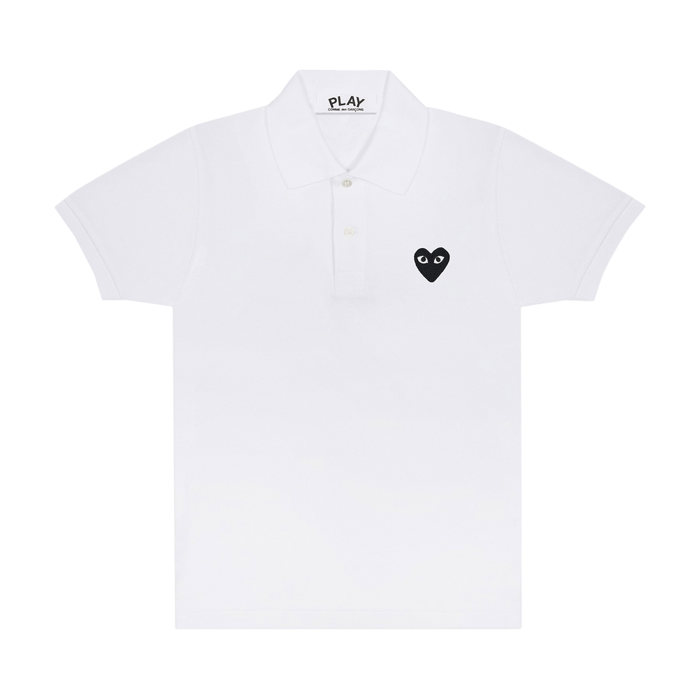 Comme des Garçons PLAY Polo T-Shirt White