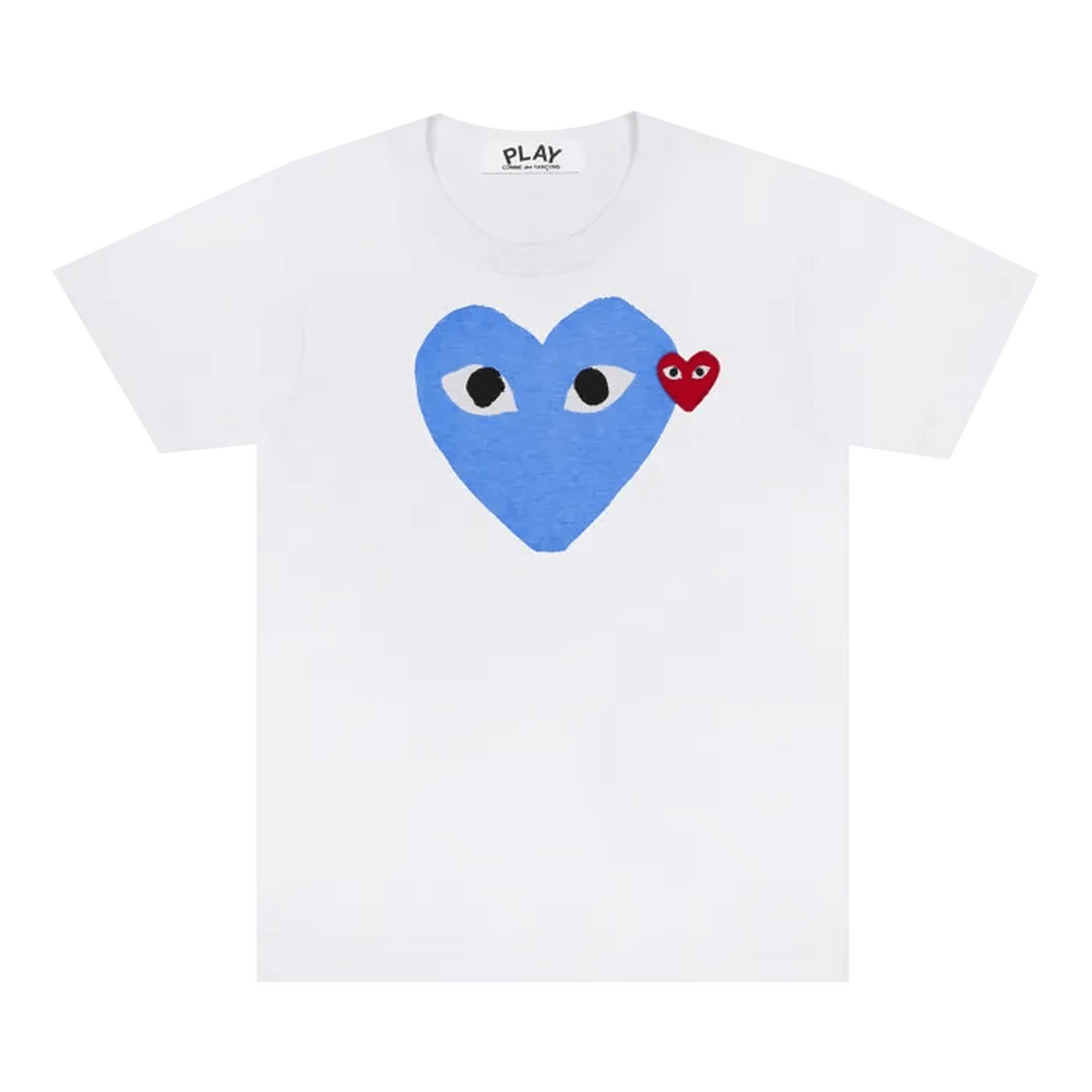 Comme des Garçons PLAY Colour Heart T-Shirt White/Blue