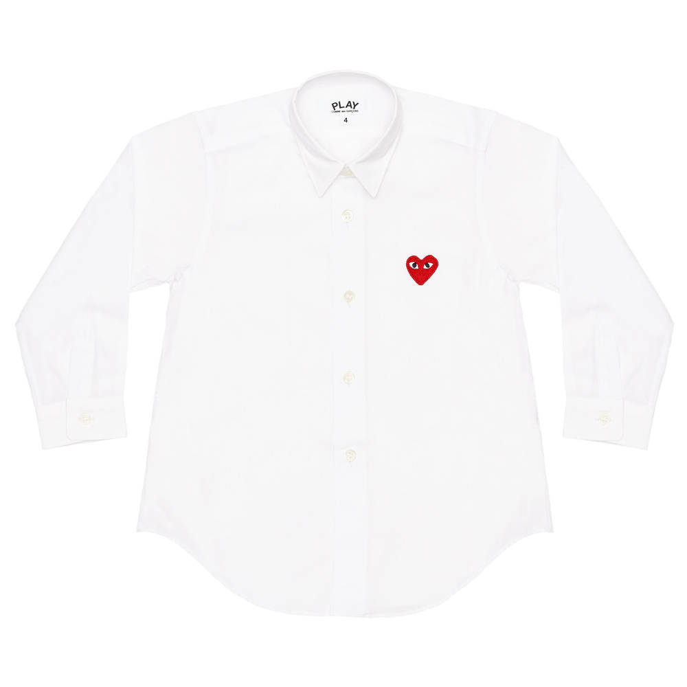 Comme des Garçons PLAY Button Up Shirt White