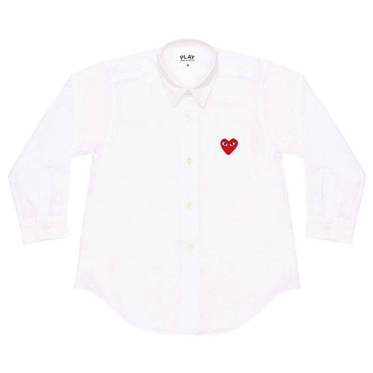 Comme des Garçons PLAY Button Up Shirt White