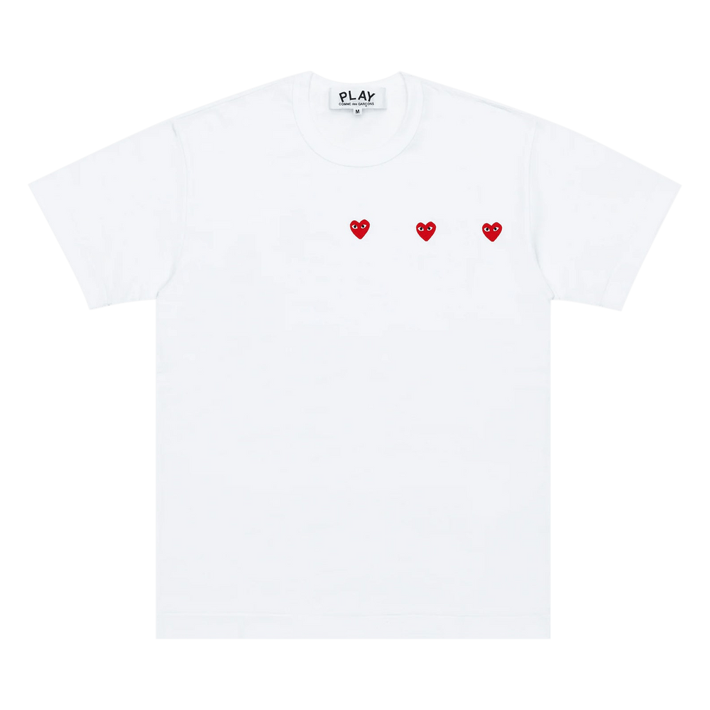 Comme des Garçons PLAY Logo Print T-Shirt White/Red