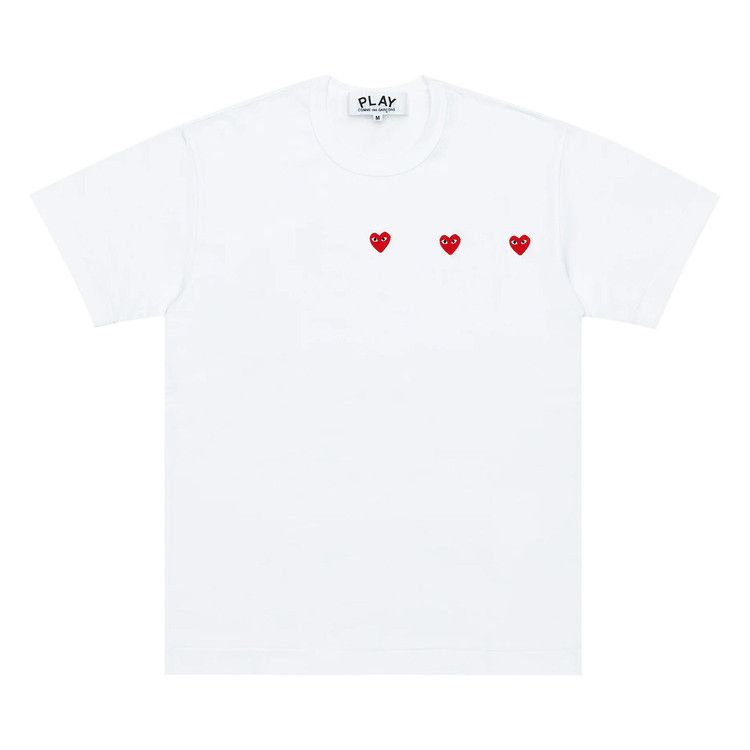 Comme des Garçons PLAY Logo Print T-Shirt White/Red