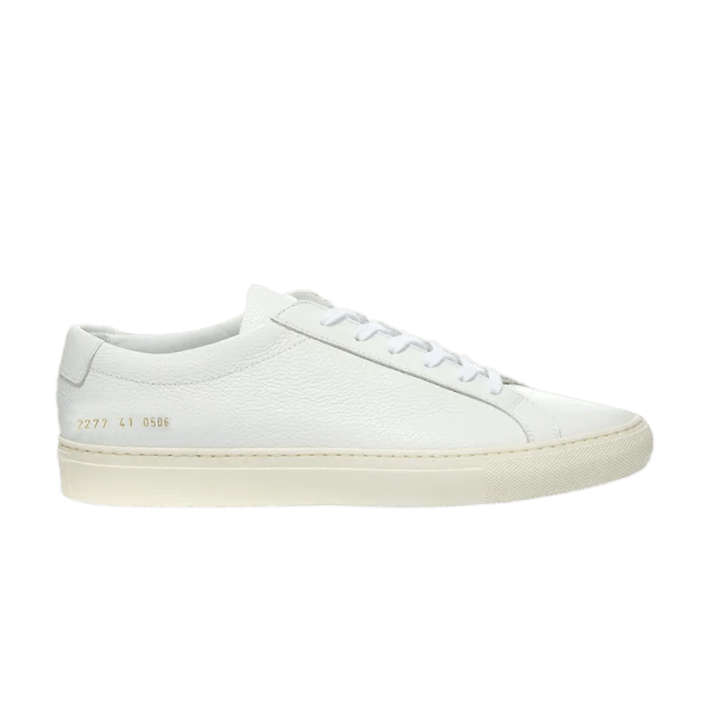 Common Projects Achilles Pebbled Low White