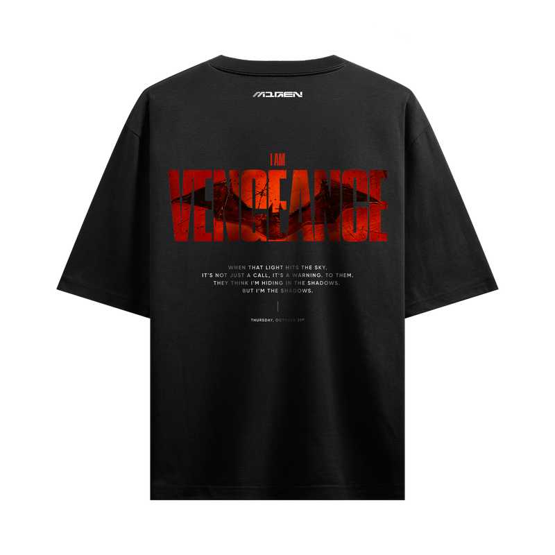 Myugen Vengeance Oversized T-Shirt Black Price in India | Culture