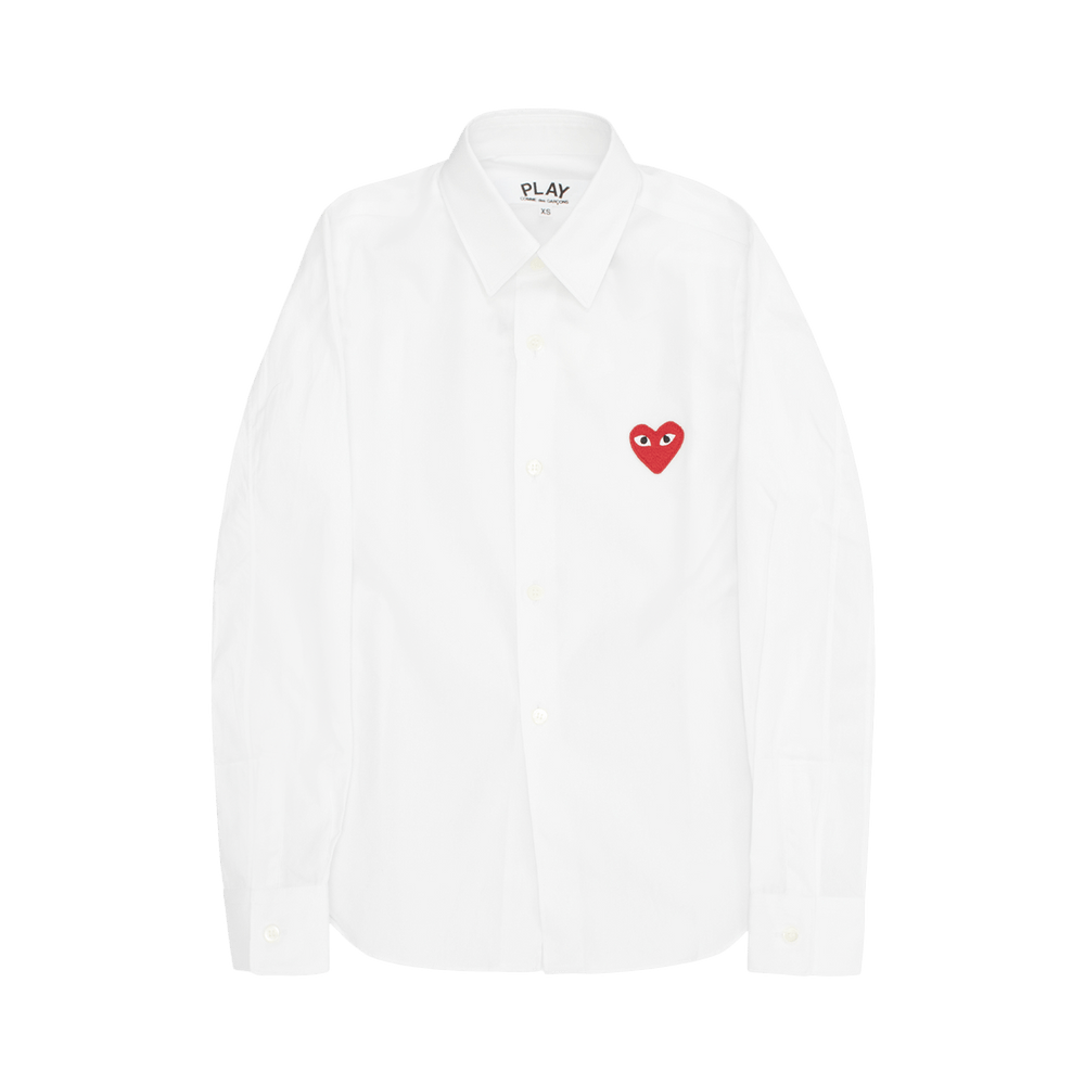 Comme des Garçons PLAY Heart Patch Shirt White