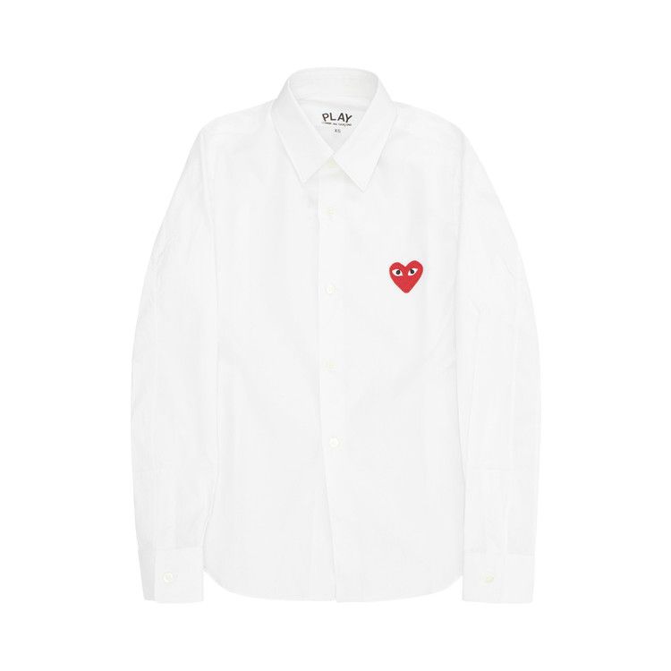 Comme des Garçons PLAY Heart Patch Shirt White