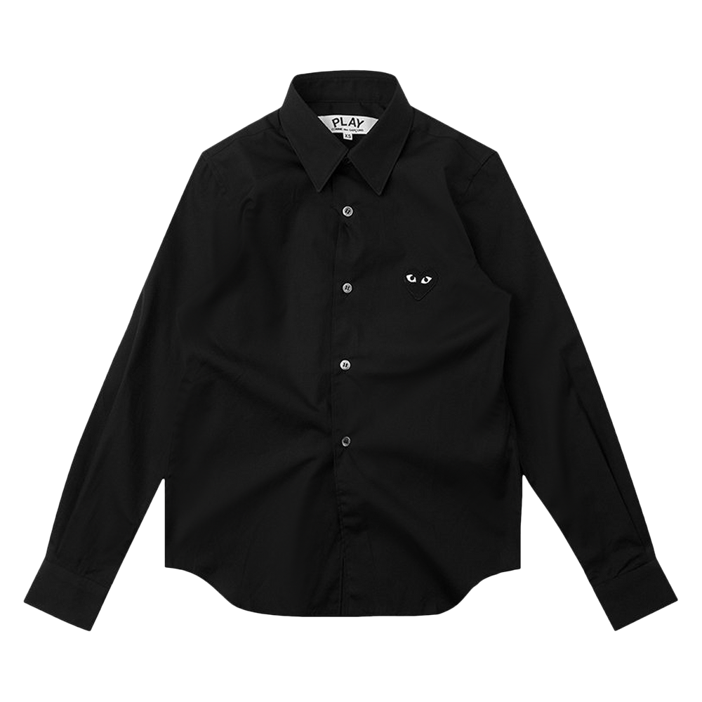 Comme des Garçons PLAY Black Heart Button Up Black