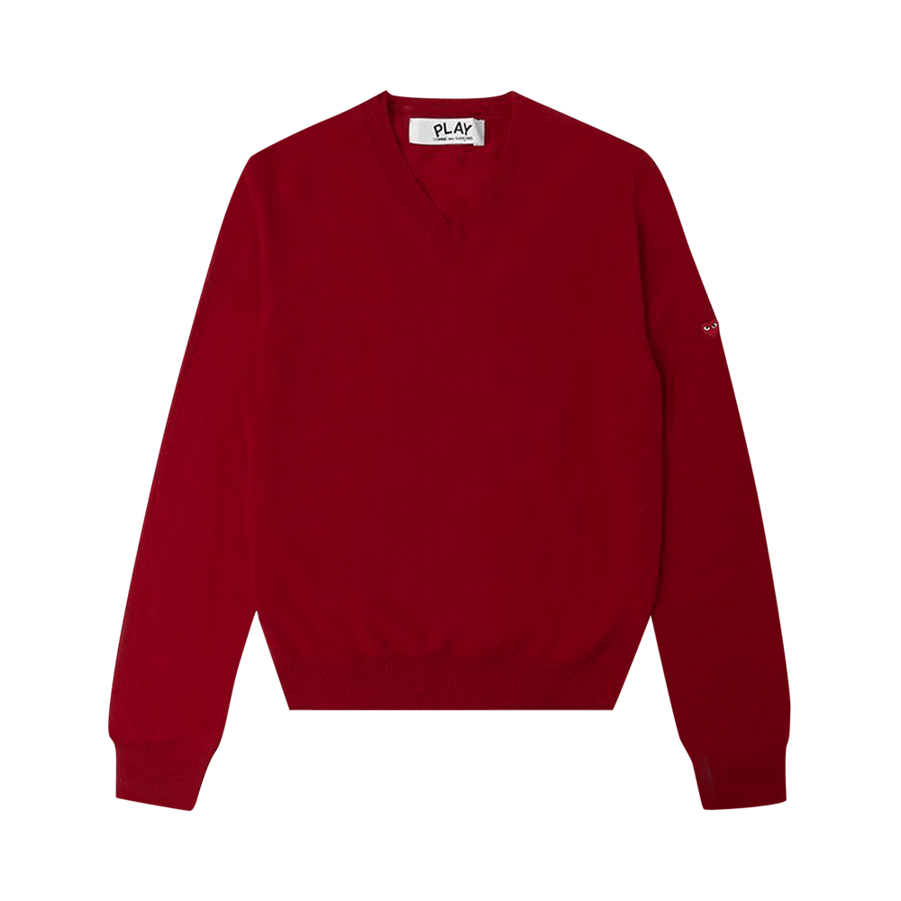 Comme des Garçons PLAY Small Heart Sweater Red