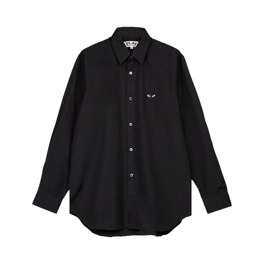 Comme des Garçons PLAY Small Heart Long-Sleeve Shirt Black