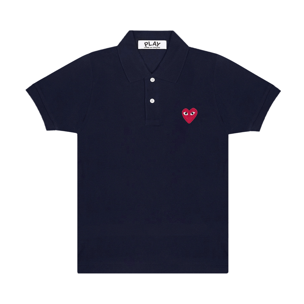 Comme des Garçons PLAY Heart Polo Navy