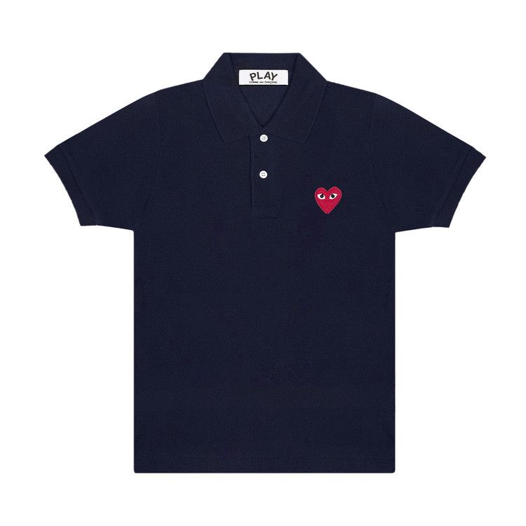 Comme des Garçons PLAY Heart Polo Navy