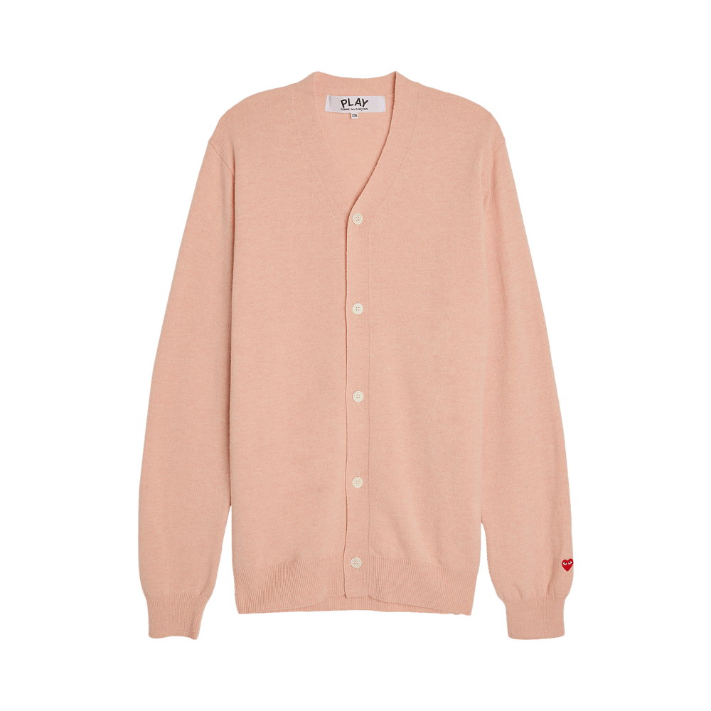 Comme des Garçons PLAY Small Heart Cardigan Light Pink