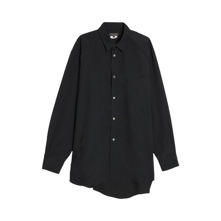 Comme des Garçons Homme Plus Polyester Spun Broad Thick Shirt Black