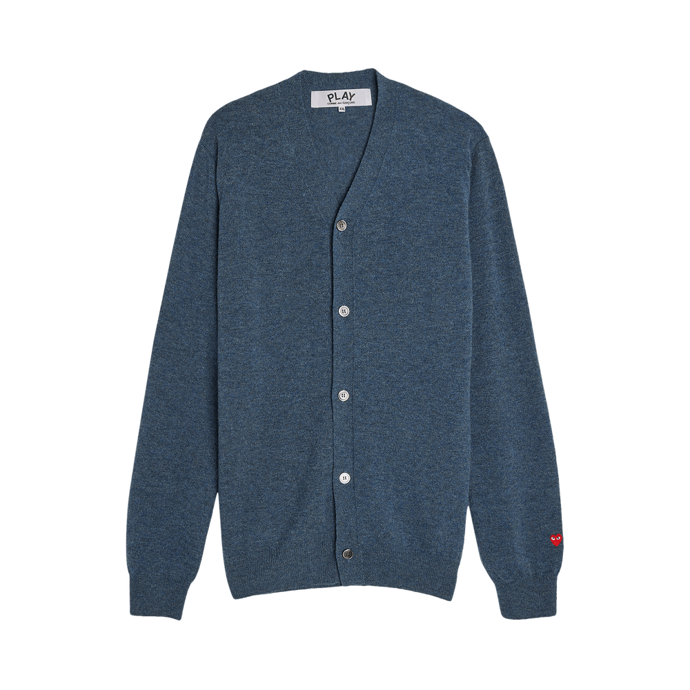 Comme des Garçons PLAY Small Heart Cardigan Navy