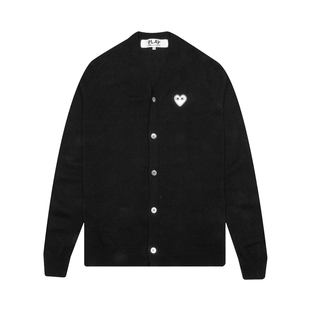 Comme des Garçons PLAY V-Neck Cardigan Navy