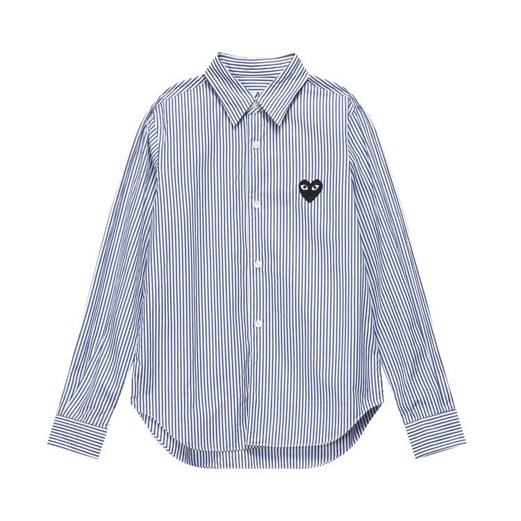 Comme des Garçons PLAY Stripe Woven Shirt Blue