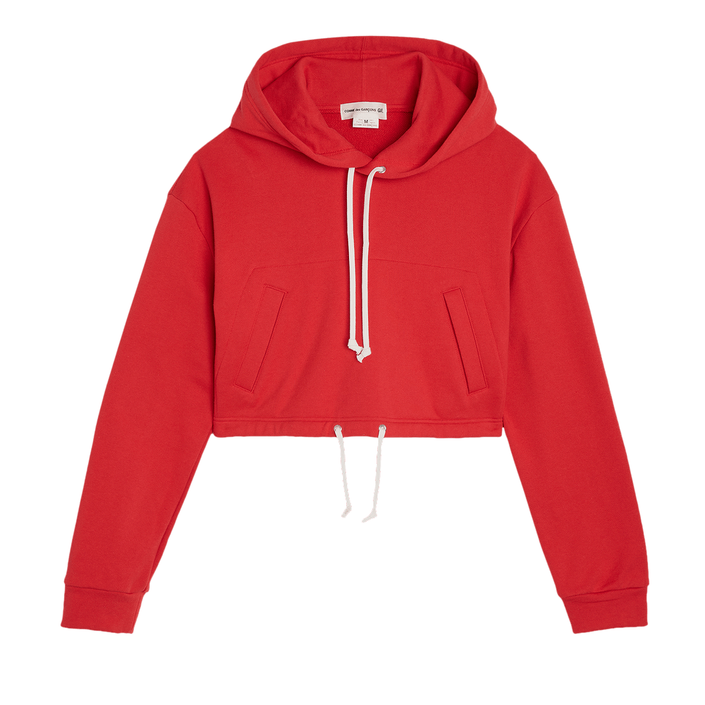 Comme des Garçons Girl Back Pile Hoodie Red