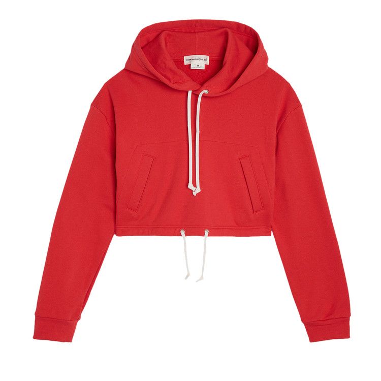 Comme des Garçons Girl Back Pile Hoodie Red