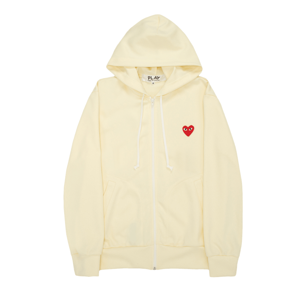 Comme des Garçons PLAY Play Zip Hoodie Ivory