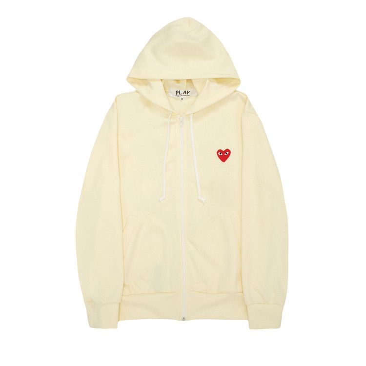 Comme des Garçons PLAY Play Zip Hoodie Ivory