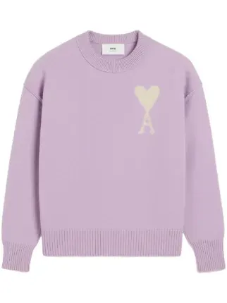 Ami Paris Ami De Coeur Sweater Purple Price in India | Culture Circle