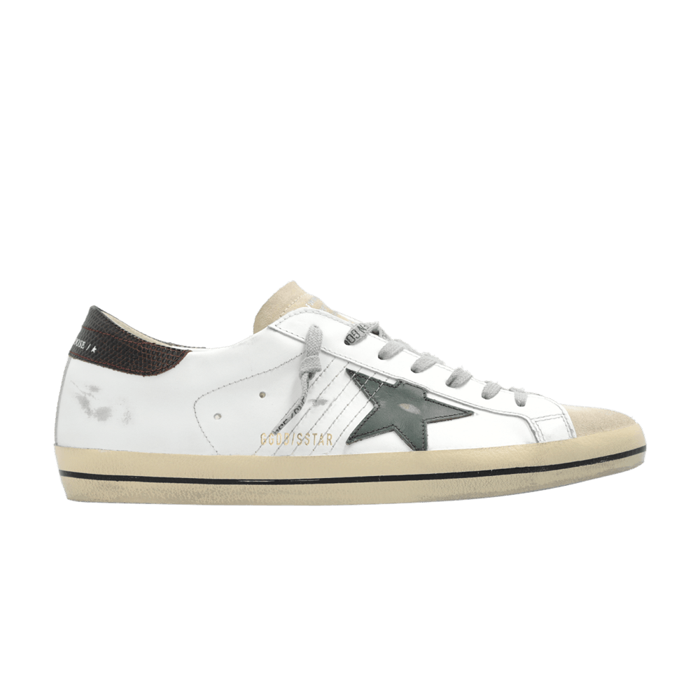 Golden Goose Superstar Classic White Seedpearl Green